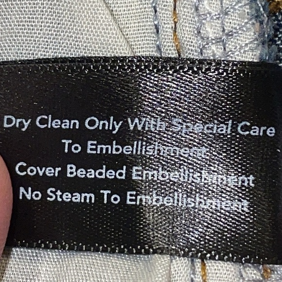 Boston Proper Embroidered Jeans. Size 0. - Picture 8 of 14